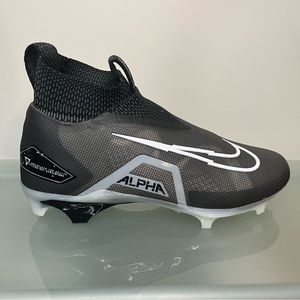 Nike Alpha Menace Elite 3 Men's Size 10 Black White Grey Football Cleat Sports